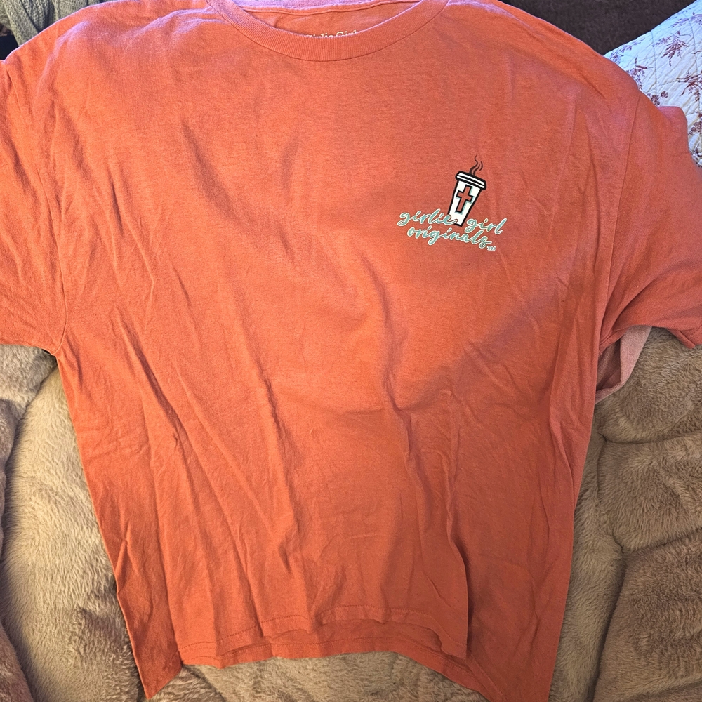 Orange Graphic Short Sleeve Tee